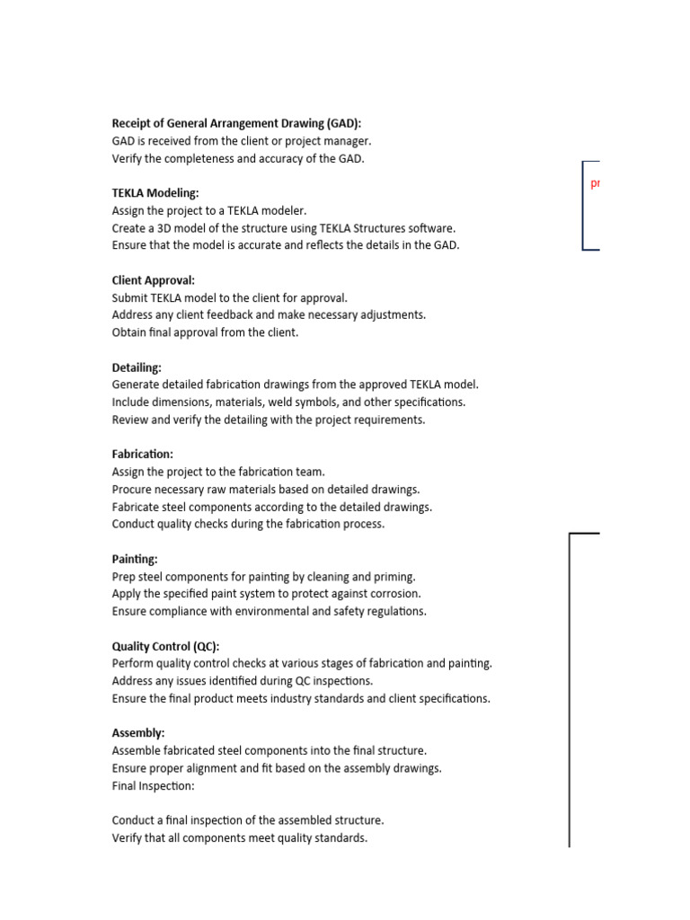Fabrication - Flow Chart | PDF | Metal Fabrication | Specification ...