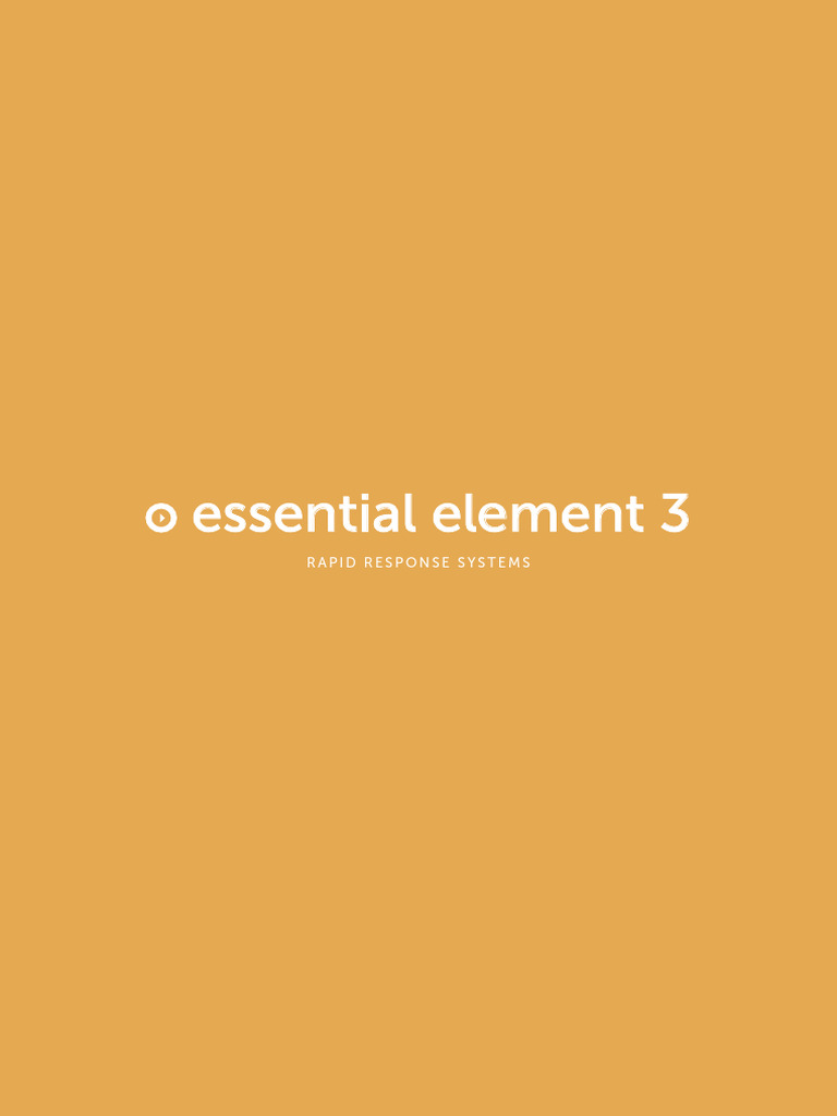 Low Res PDF Essential Element 3 Rapid Response Systems | PDF | Health ...
