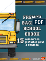 French Back To School Ebook: Créa%on (Des (Pages (De (Présenta%on (