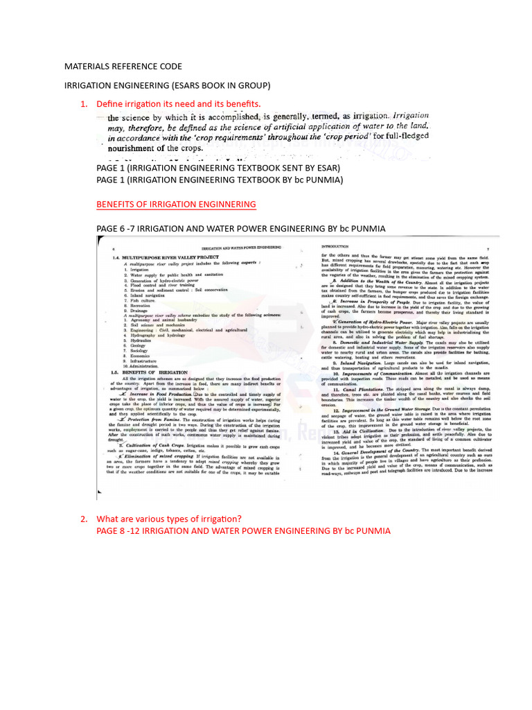 Irrigation Engineering Essentials | PDF | Irrigation | Water