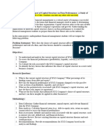 Supplimentary Guidelines CIE2 - Project On Capital Structure