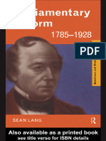 Sean Lang - Parliamentary Reform 1785-1928 (Questions and Analysis in History Series) (1999)