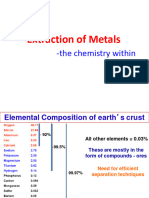 Extraction of Metals: - The Chemistry Within