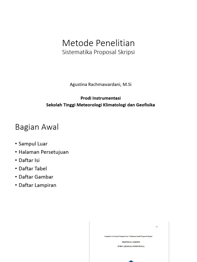 Sistematika Proposal Skripsi Penelitian | PDF | Seni | Komputer
