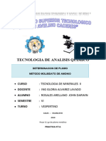 Determinacion de Plomo - Metodo Molibdato de Amonio