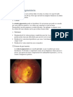 Retinopatía Pigmentaria