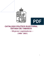 4 Catalogo Politico LEGISLADORAS TABASCO 1956-2021