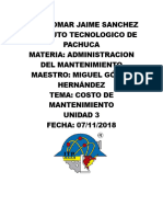 Costo de Mantenimiento-Admon Mantenimiento 7 Noviembre 2018