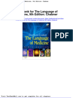 Test Bank For The Language of Medicine 9th Edition Chabner