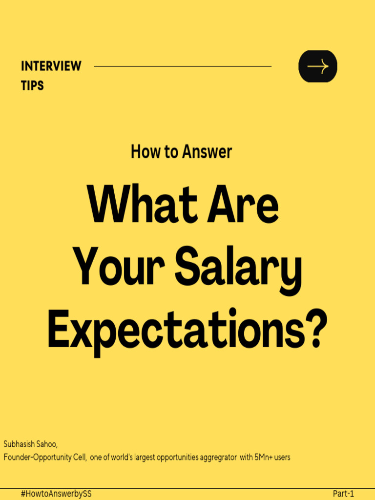 What Are Your Salary Expectations 1672680330 | PDF | Salary | Business