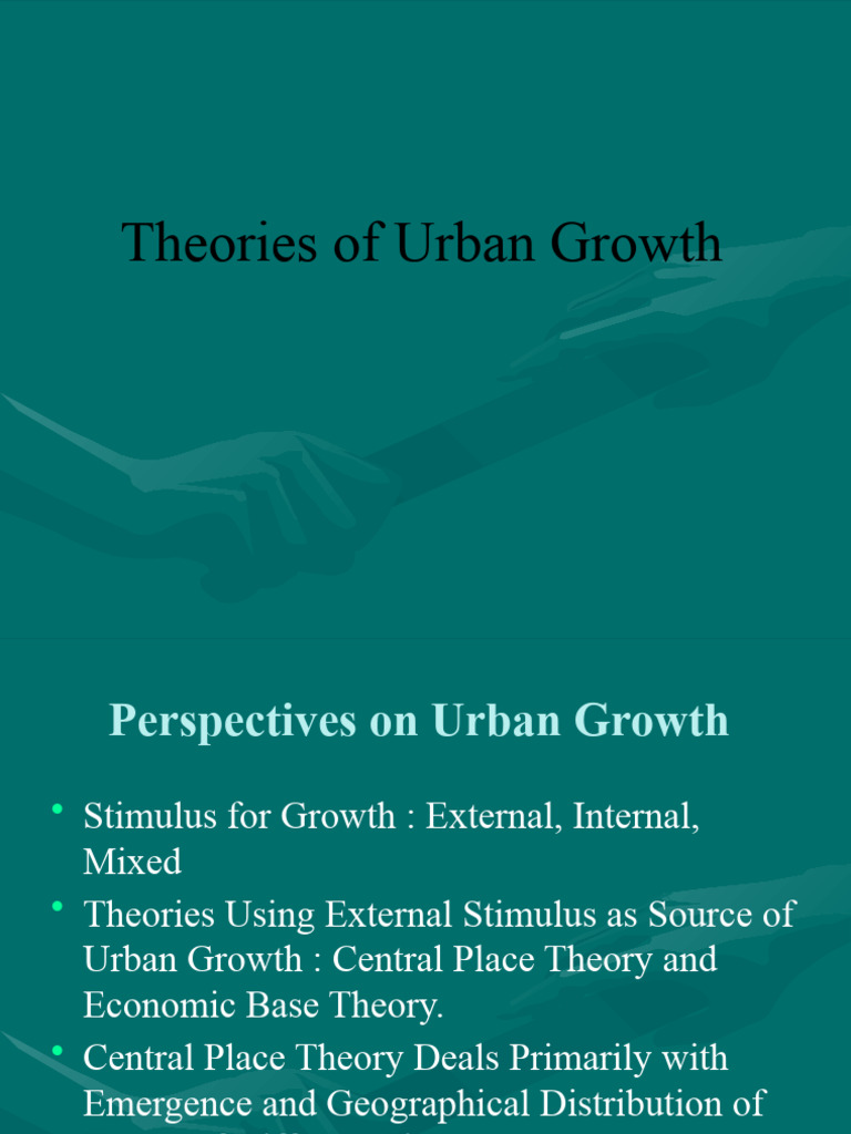 Urban Growth Theories1 PDF Economies Economics