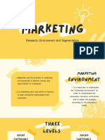 Presentación Estrategia de Marketing Moderno Amarillo