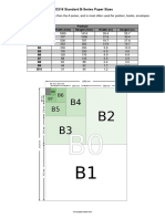 B Series Paper Sizes