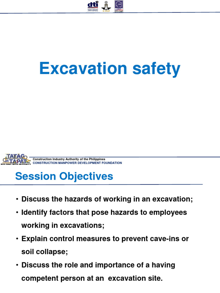 Excavation Safety Pdf Foundation Engineering Trench