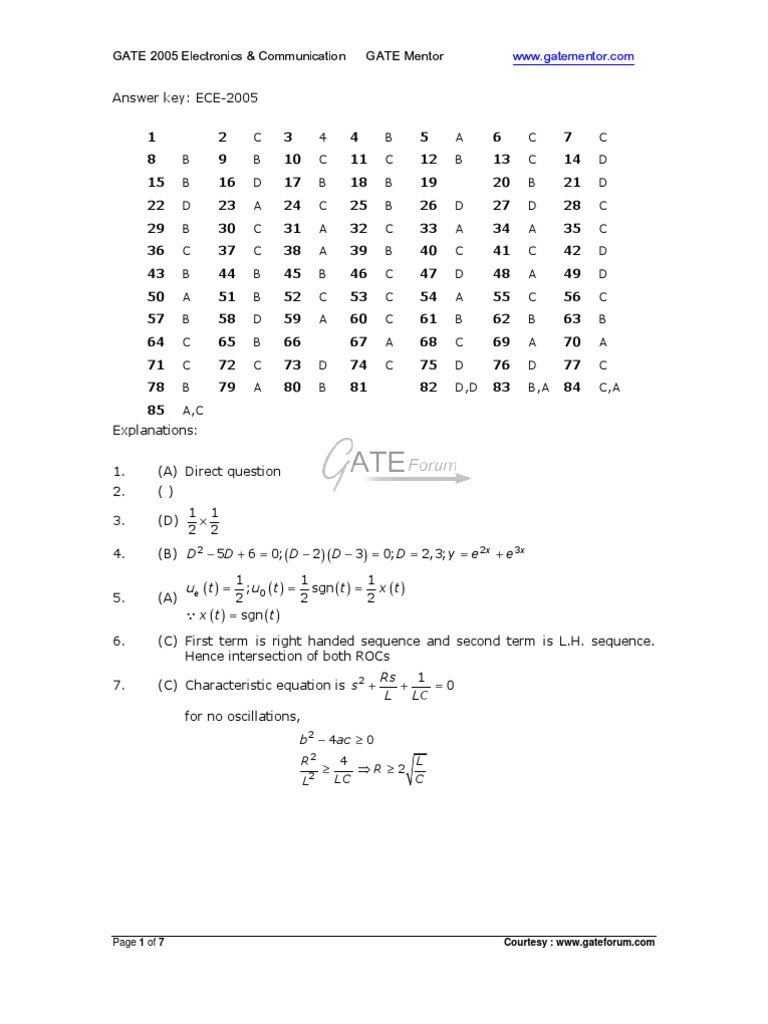 Ece 2005 Soln 2 | PDF