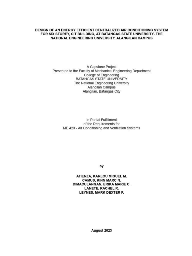 Energy Efficient Centralized AC Design | PDF | Humidity | Air Conditioning