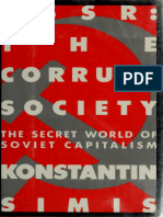 Konstantin Simis - USSR - The Corrupt Society - The Secret World of Soviet Capitalism-Simon & Schuster (1982)