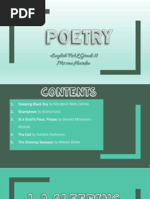 Poetry Pack 1 Gr 11 FAL 2020