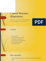 Control Structure (Repetition)