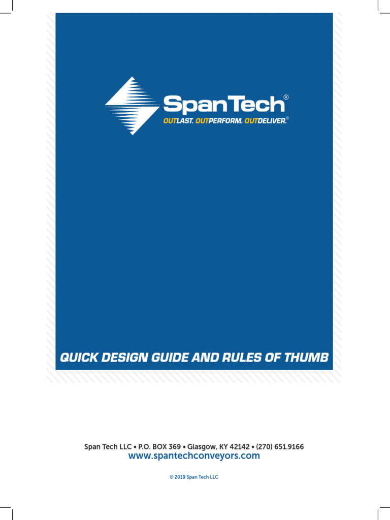 External Training Quick Design Guide Rules of Thumb | PDF | Friction ...