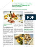 Some Guideline Micro - Values For Hygienic Food Packaging