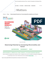 Maximizing Potential by Connecting Micromobility and Transit - Institute For Transportation and Development Policy