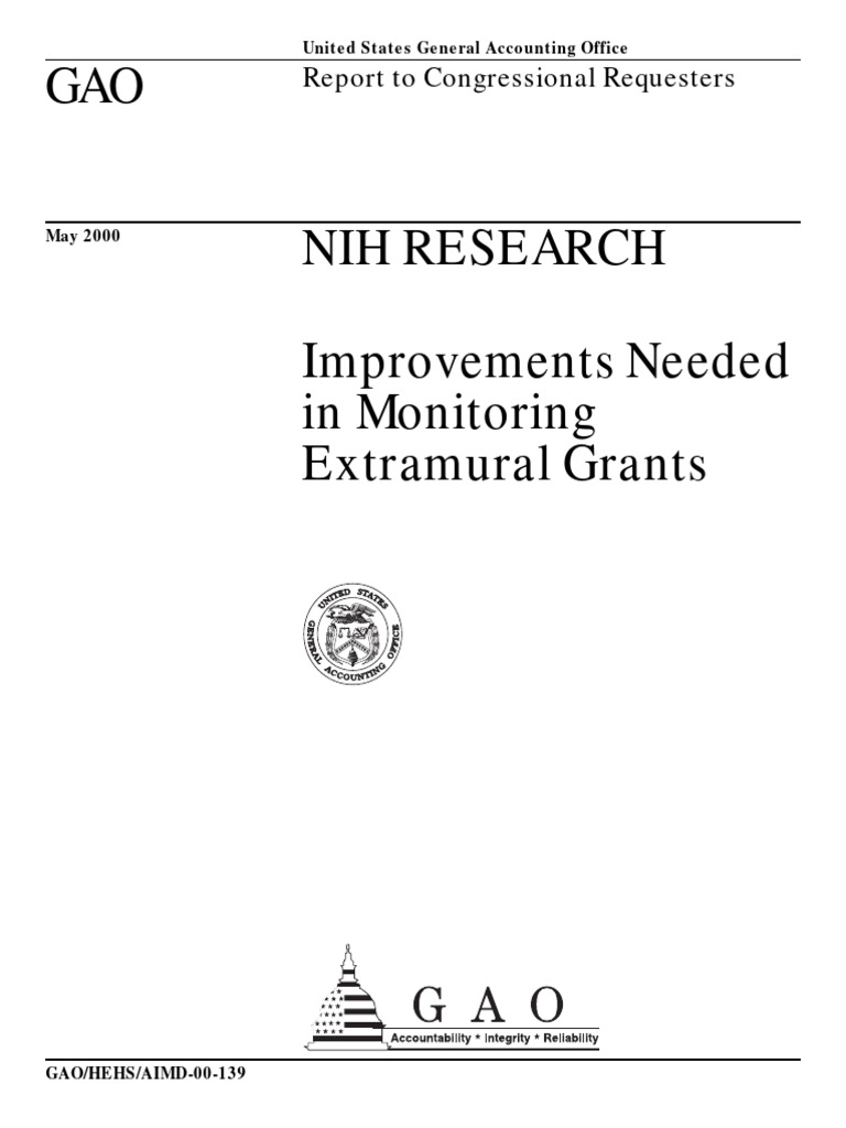 Us gao 2000 nih research download free pdf national institutes of