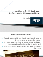 Lecture 1 Philosophy of Social Work
