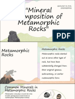 Metamorphic Rocks Mineral Composition - MONTALBA BSCE 2