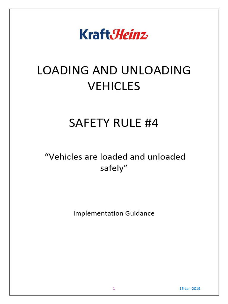 Vehicle Loading Safety Guidelines | PDF | Truck | Forklift