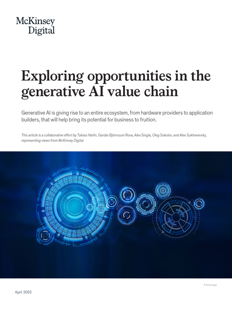 Generative AI Value Chain Insights | PDF | Artificial Intelligence ...