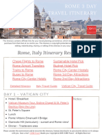 CORR Travel - Rome 3 Day Travel Itinerary-Free