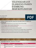 Upaya Keselamatan Pasien Rsud Ef 2019