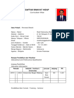 Daftar Wirayat Hidup