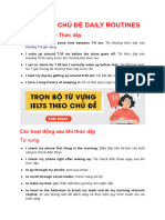 04 - Từ vựng IELTS chủ đề Daily Routines