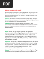 History of Electronic Media: Telegraph