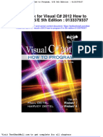 Test Bank For Visual C 2012 How To Program 5 e 5th Edition 0133379337