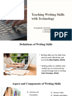Teaching Writing Skills With Technology