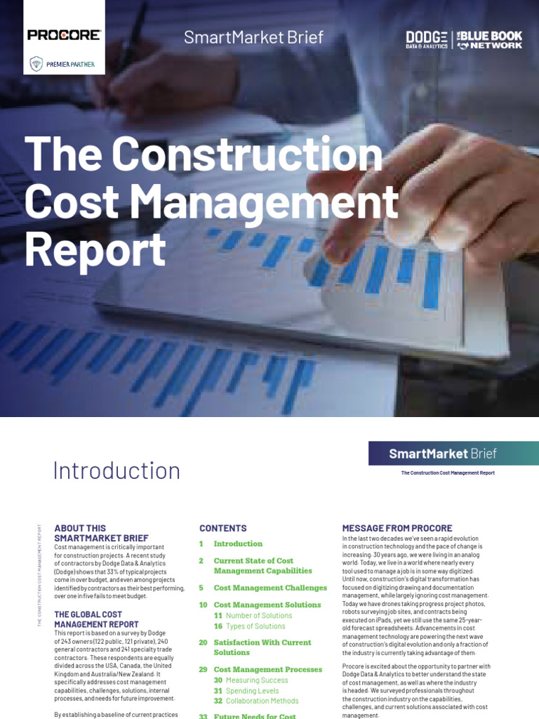 Construction Cost Management Report PDF Cost Accounting Analytics