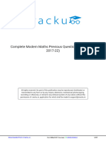 Complete Modern Maths Previous Questions (CAT PYQs 2017-22)