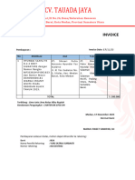 Invoice PT Tau Ada Jaya 15 November 2023