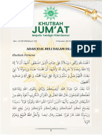 015 Khutbah Jumat Majelis Tabligh PDM Bantul - ADAB JUAL BELI DALAM ISLAM