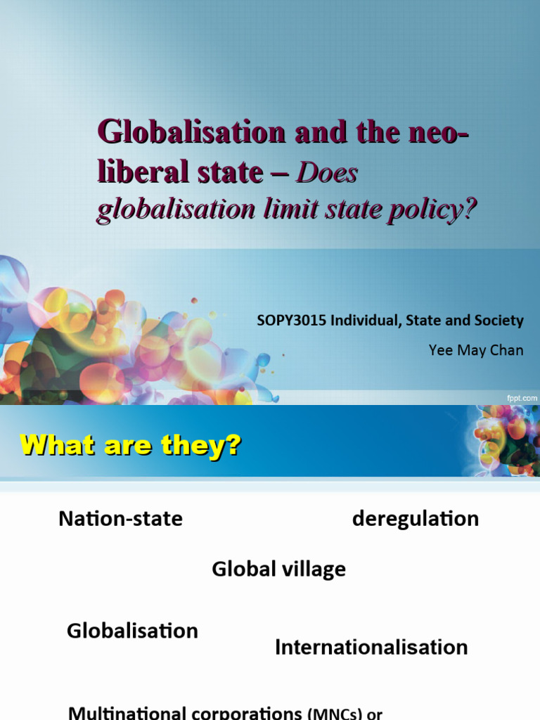 Globalisation's Impact on State Policy | PDF | Globalization | Economic ...