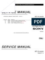 Service (Repair) Manual For Sony KDL-52LX900