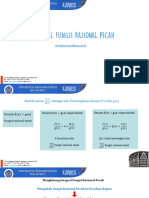 Kalkulus Integral - Integral Fungsi Rasional Pecah