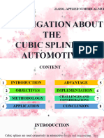 Cubic Spline in Automotive