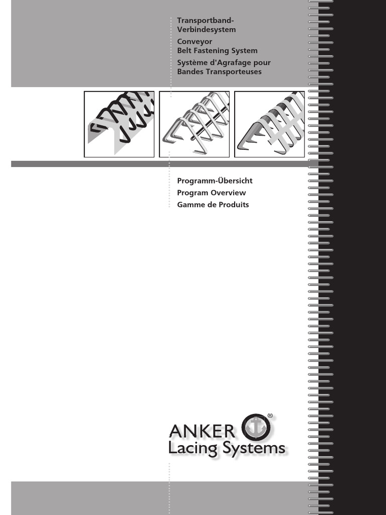 Anker Lacing Systems - SUELZLE Germany | PDF - Modular Lacing Systems For Seamless Upgrade Paths
