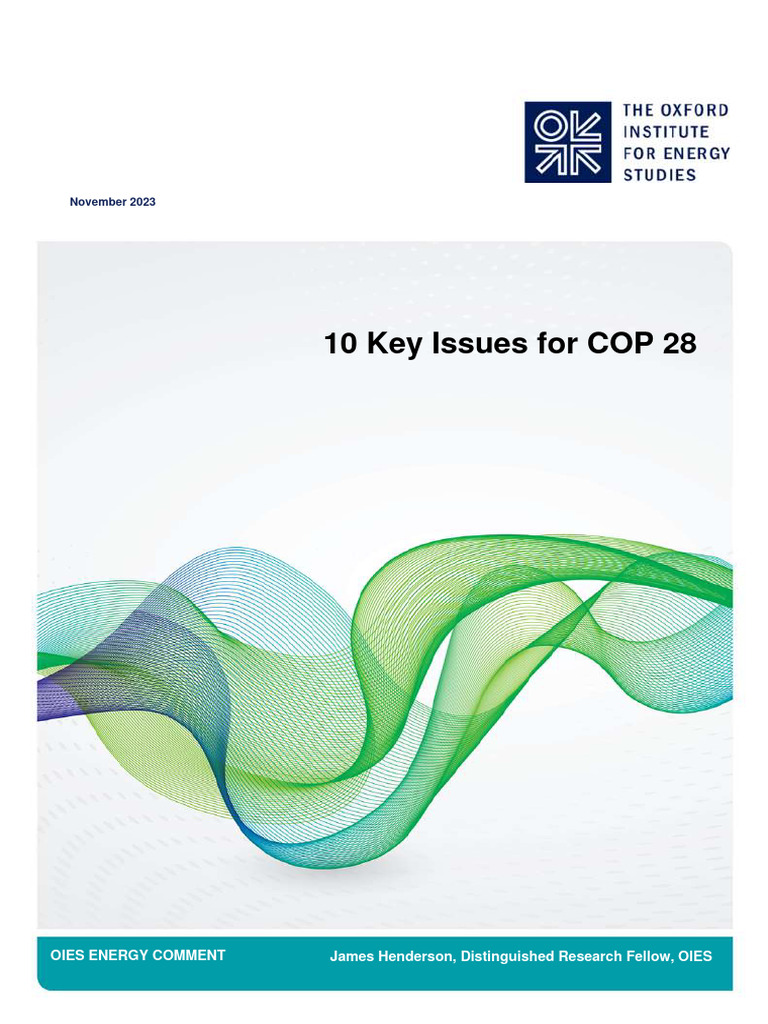10-key-issues-for-cop-28-download-free-pdf-climate-change
