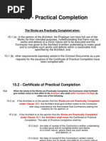 Practical Completion Certificate Template | PDF