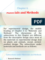 Chapter 6 Materials and Methods